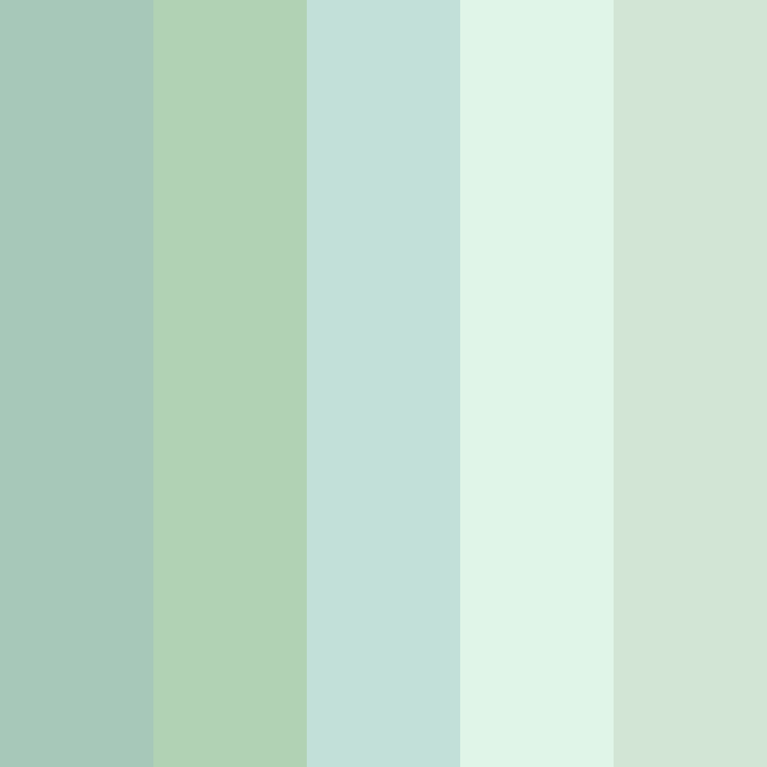 Download sage serenity color palette PNG image (square)