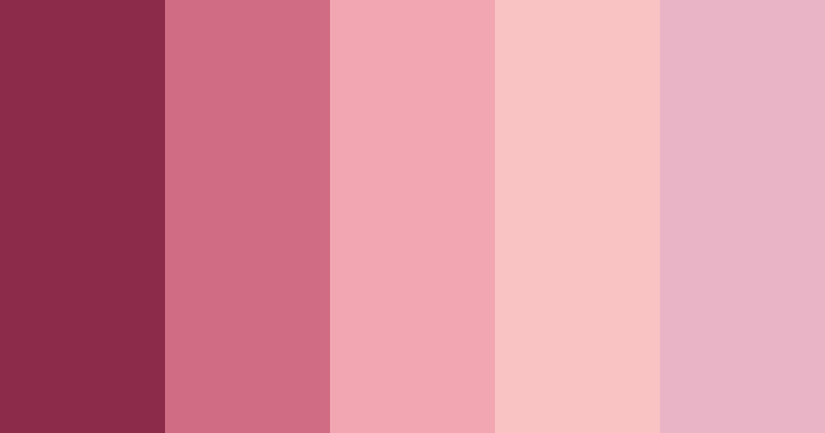 Download vino rosado color palette PNG image (landscape)