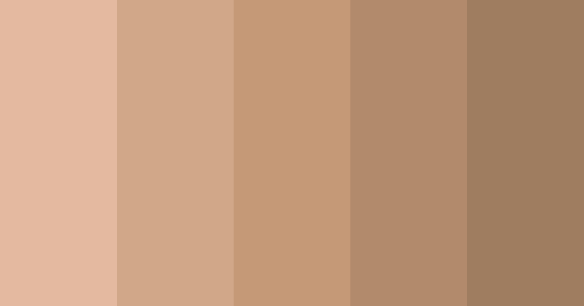 Download sepia glow color palette PNG image (landscape)