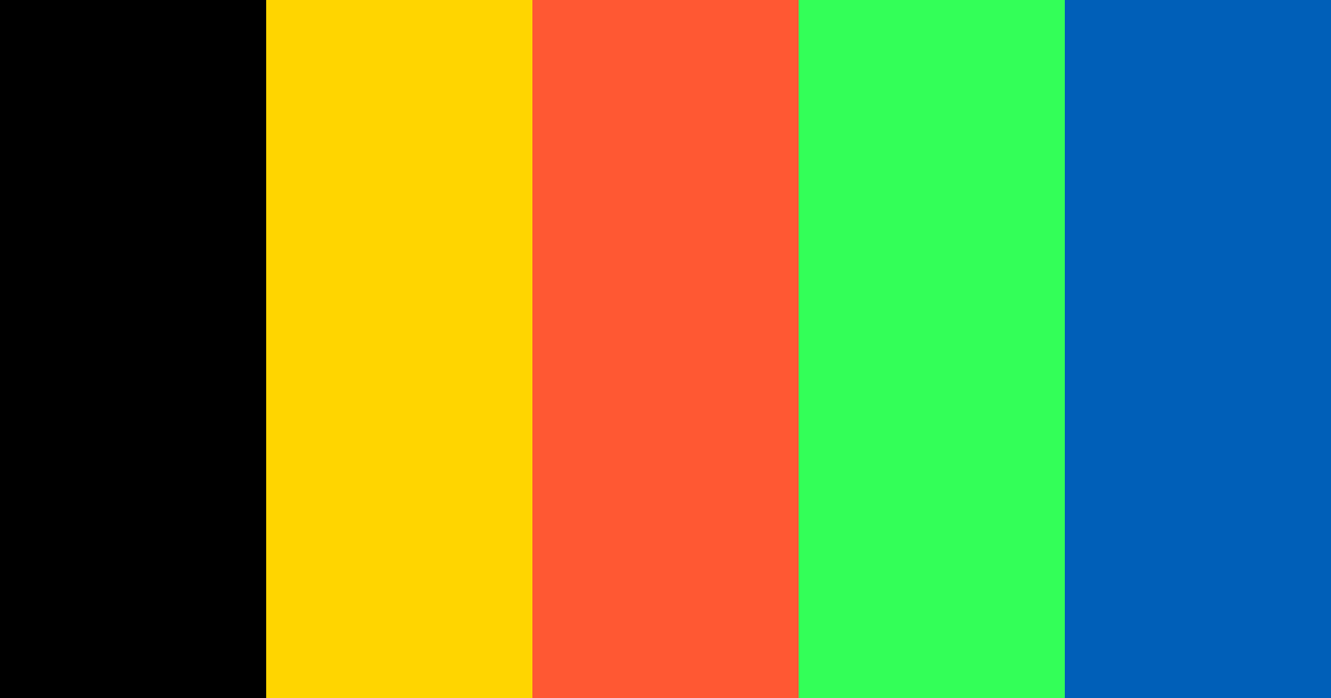 Download high-contrast vivid color palette PNG image (landscape)