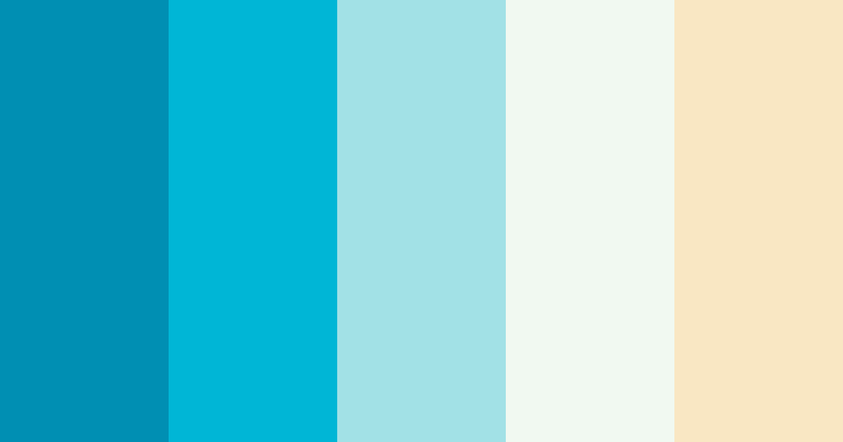 Download clean ocean color palette PNG image (landscape)