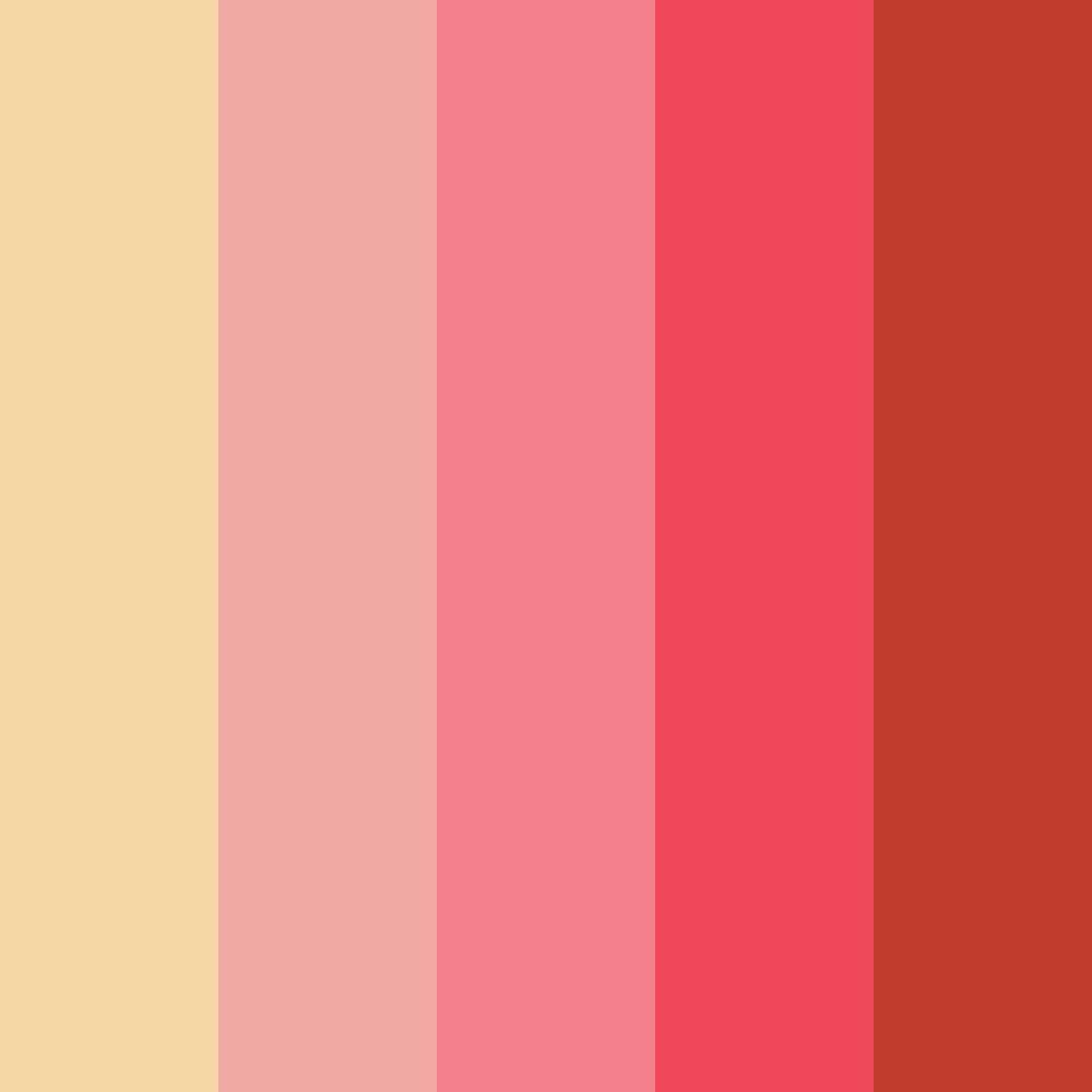 Download cherry blossom color palette PNG image (square)
