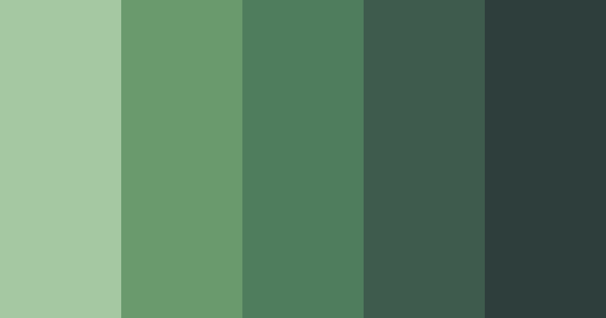 Download 日本の緑 color palette PNG image (landscape)