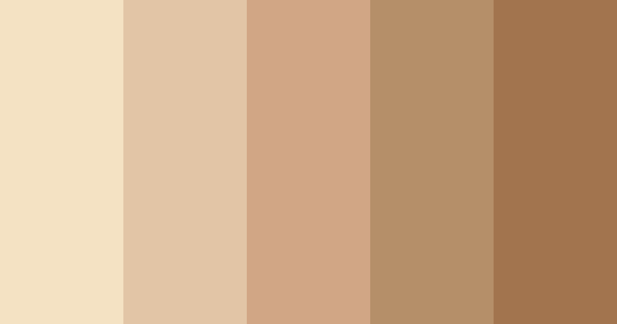 Download ivory dream color palette PNG image (landscape)