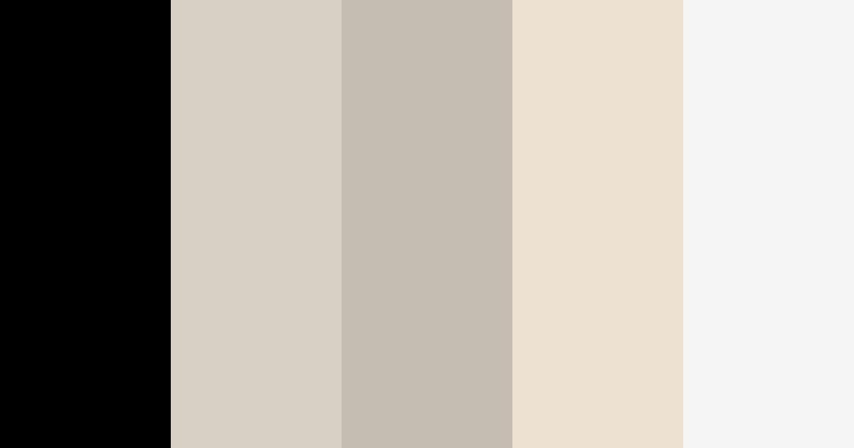 Black and Bone Color Palette