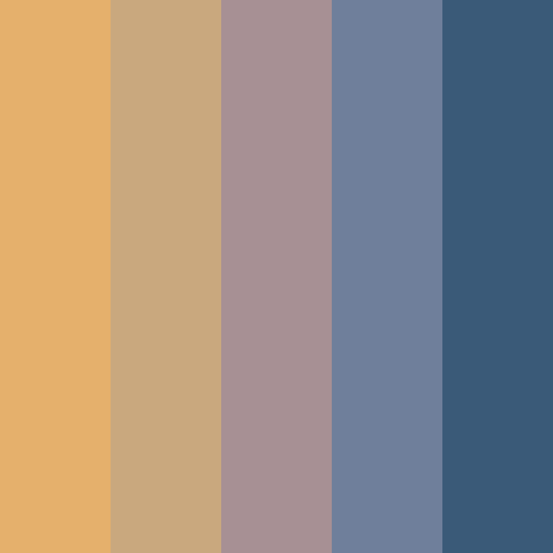 Download vintage color palette PNG image (square)