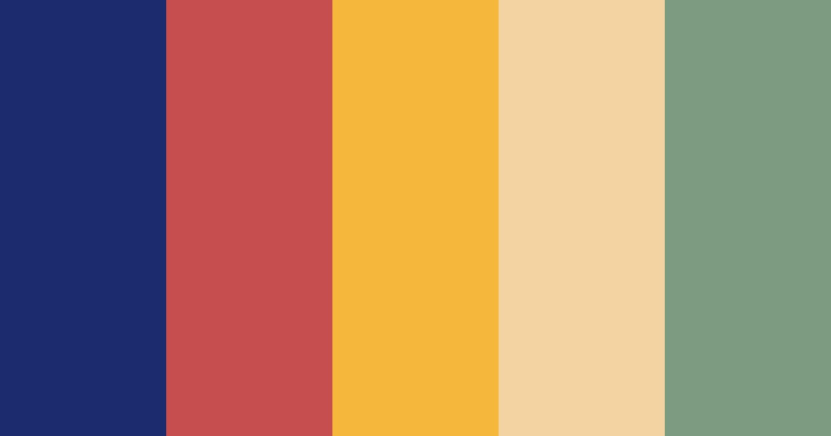 Download samurai color palette PNG image (landscape)