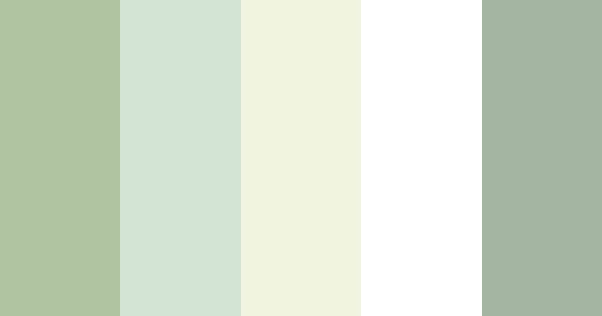 Download sage and white color palette PNG image (landscape)