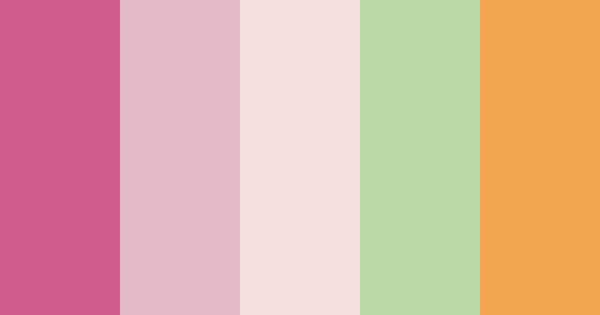 Download rose gardens color palette PNG image (landscape)