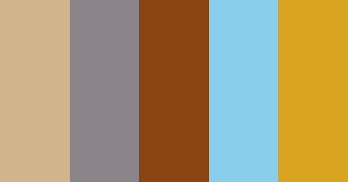 Download desert oasis color palette PNG image (landscape)