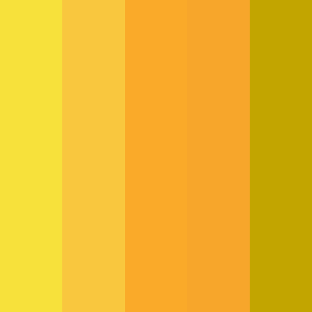 Download sunflower color palette PNG image (square)