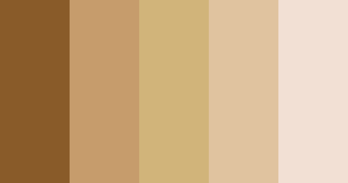 Download brown cat color palette PNG image (landscape)