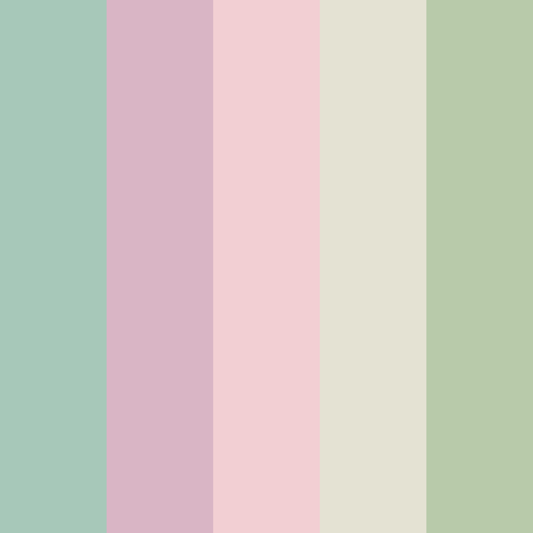 Download sage blush color palette PNG image (square)