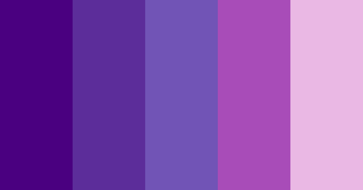 Download indigo blossom color palette PNG image (landscape)