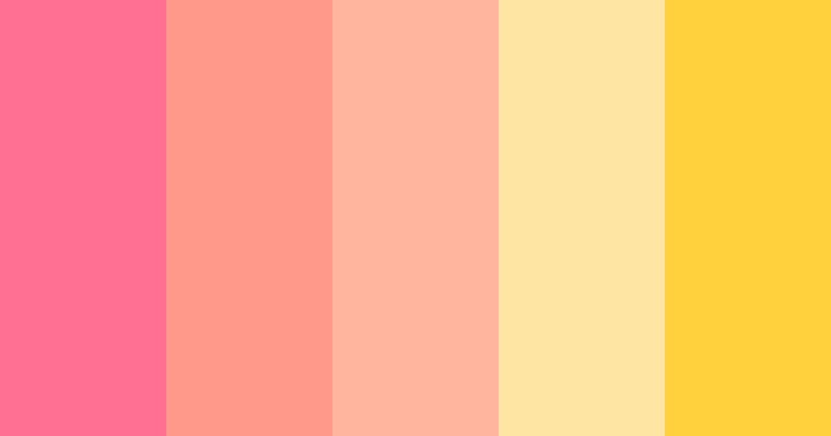 Download pink rainbow color palette PNG image (landscape)