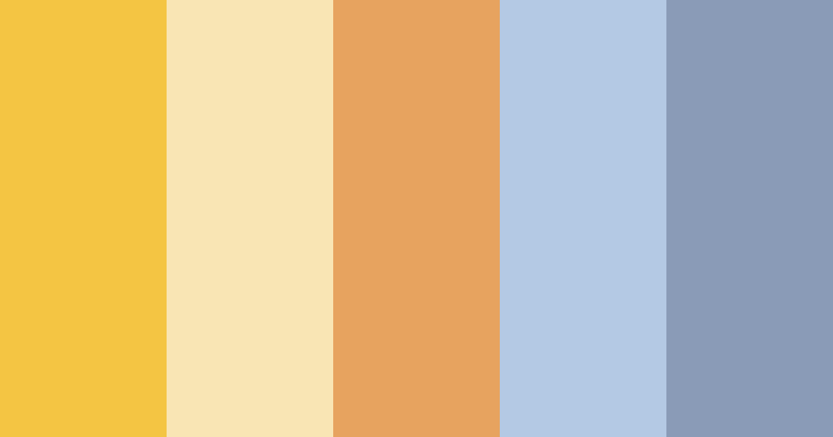 Download calm sun and always suspicious moon color palette PNG image (landscape)
