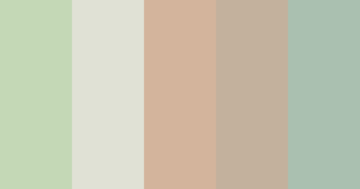 Download sage and beige color palette PNG image (landscape)