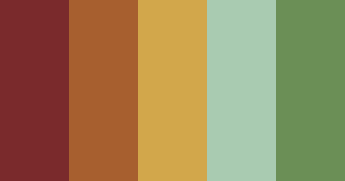 Download maroon and sage green color palette PNG image (landscape)