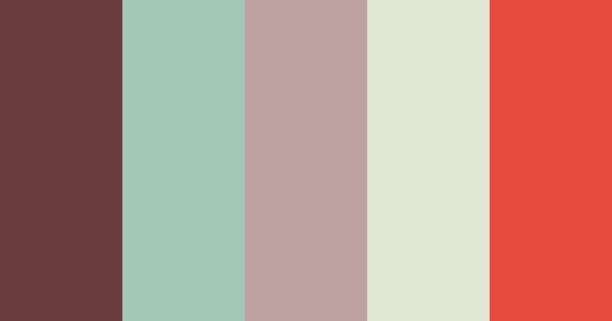 Download maroon and sage green pastel color palette PNG image (landscape)