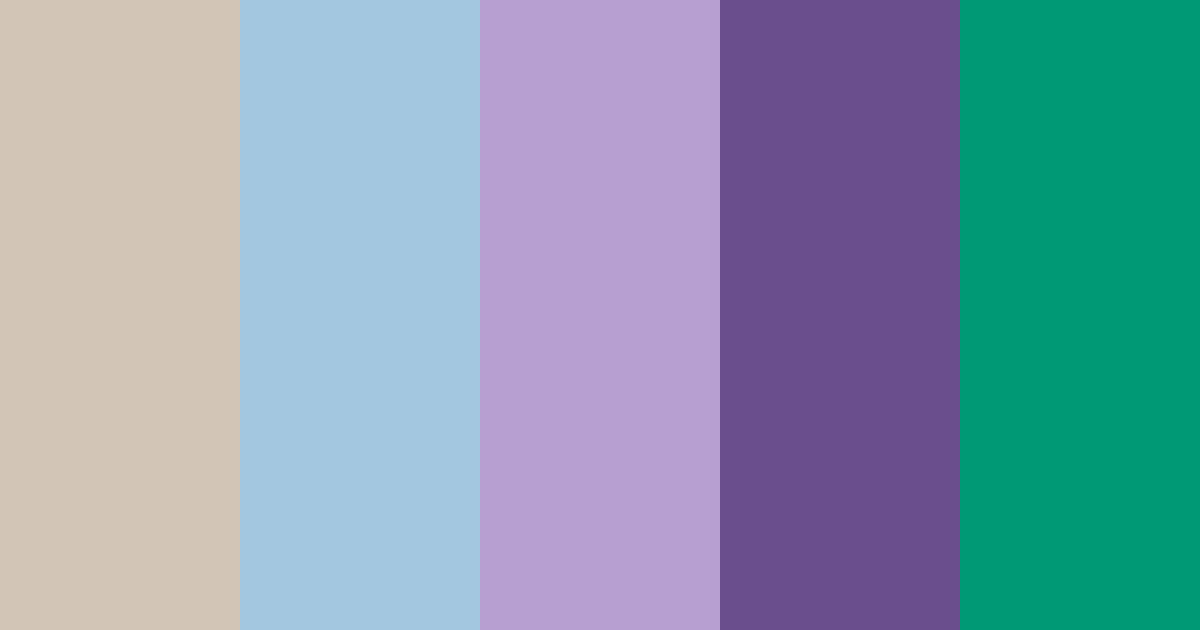 Download beige blue lilac teal purple color palette PNG image (landscape)