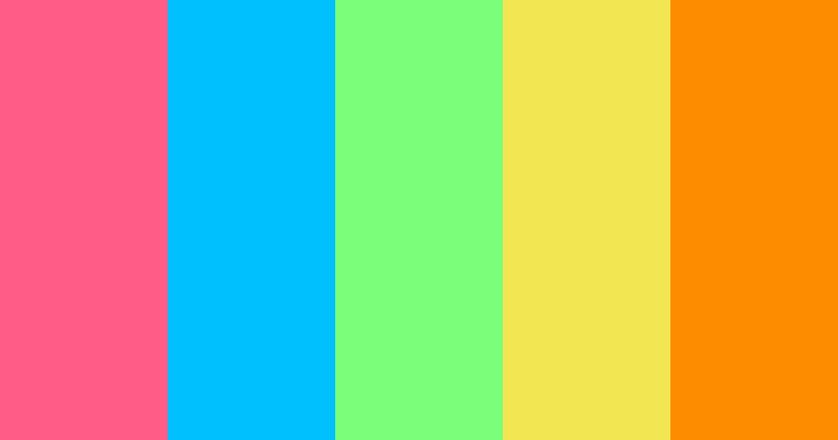 Download rainbow dash color palette PNG image (landscape)