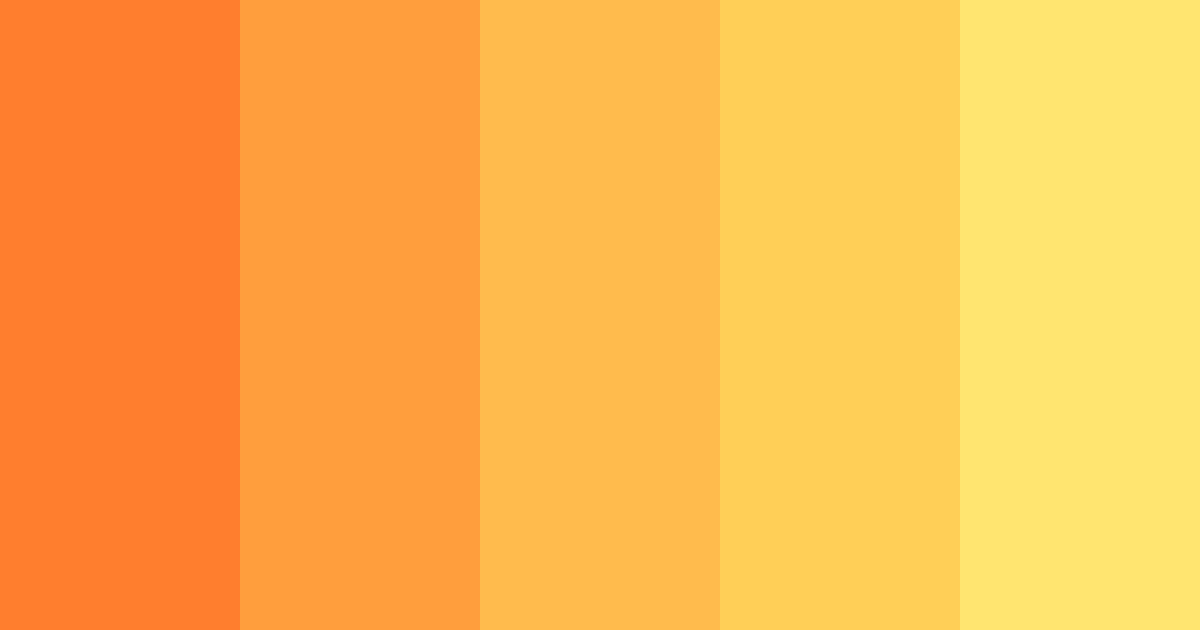 Sunrise Orange Color Palette