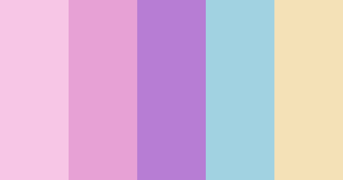 Download unicorn color palette PNG image (landscape)