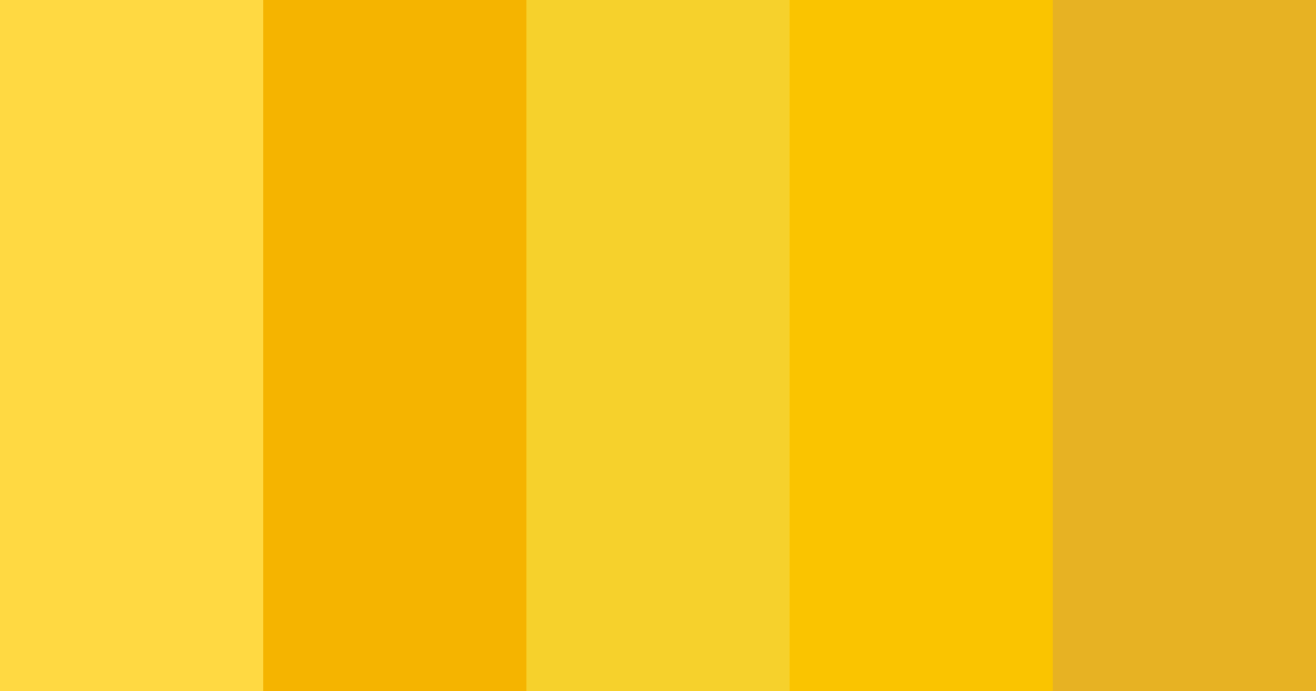 Download sunflower color palette PNG image (landscape)