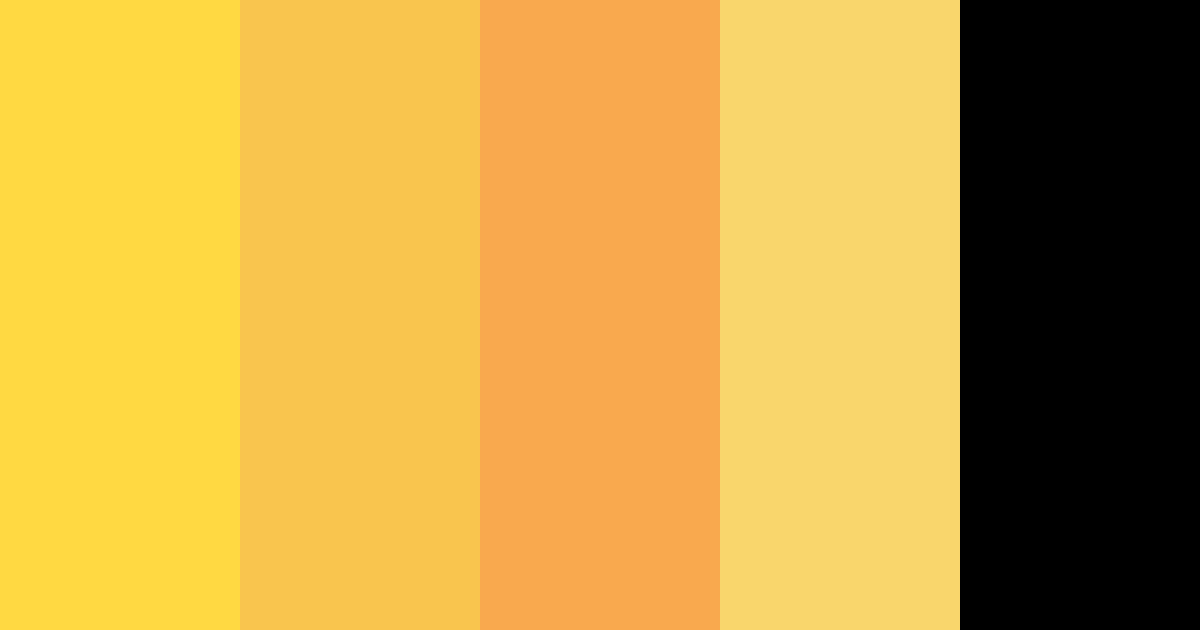 Download sunflower color palette PNG image (landscape)