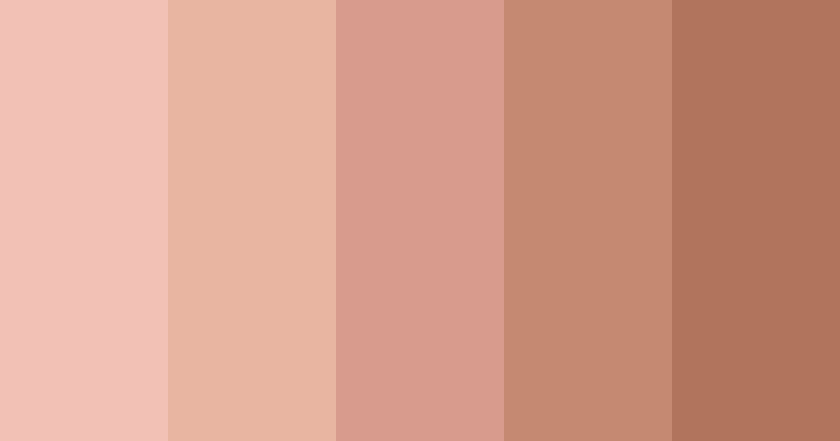 Download soft skin tone color palette PNG image (landscape)