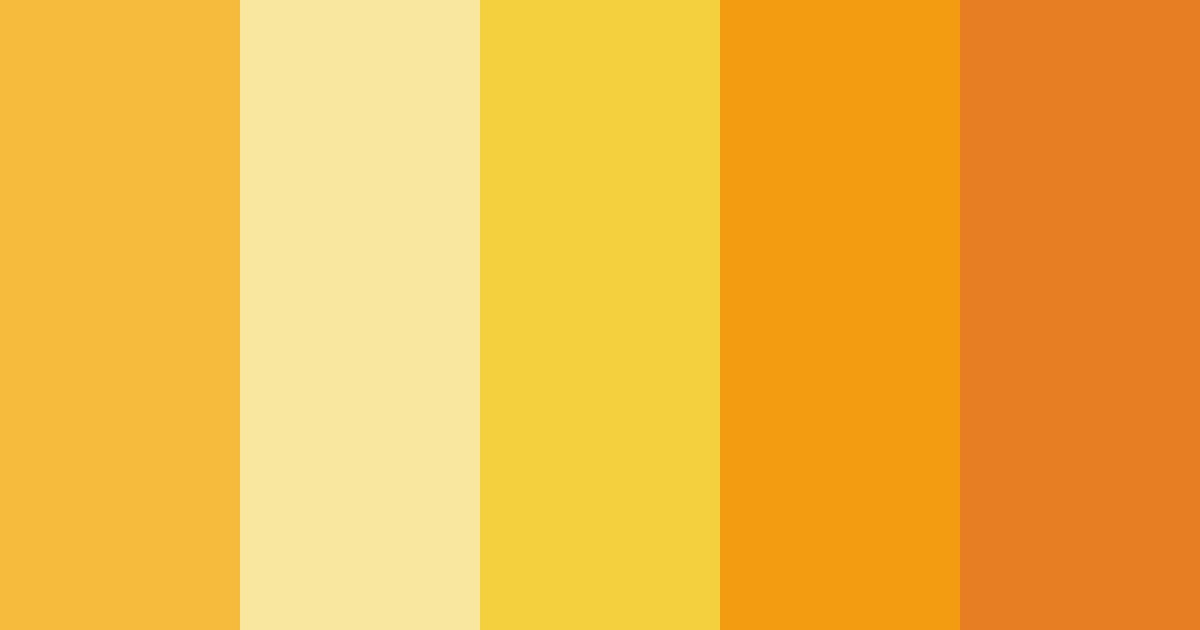 Download sunflower color palette PNG image (landscape)