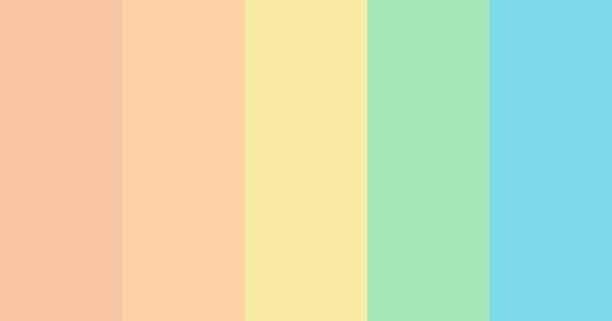 Download self introduction color palette PNG image (landscape)