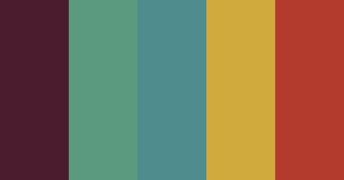 Download muted jewel elegance color palette PNG image (landscape)