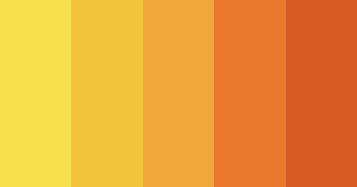 Download sunflower color palette PNG image (landscape)