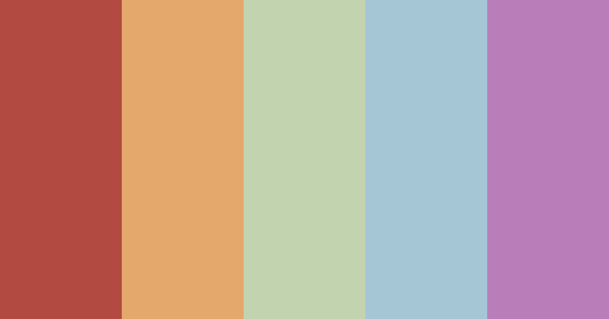 Download thrift vintage color palette PNG image (landscape)