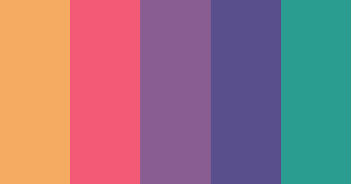 Download 60s retro color palette PNG image (landscape)