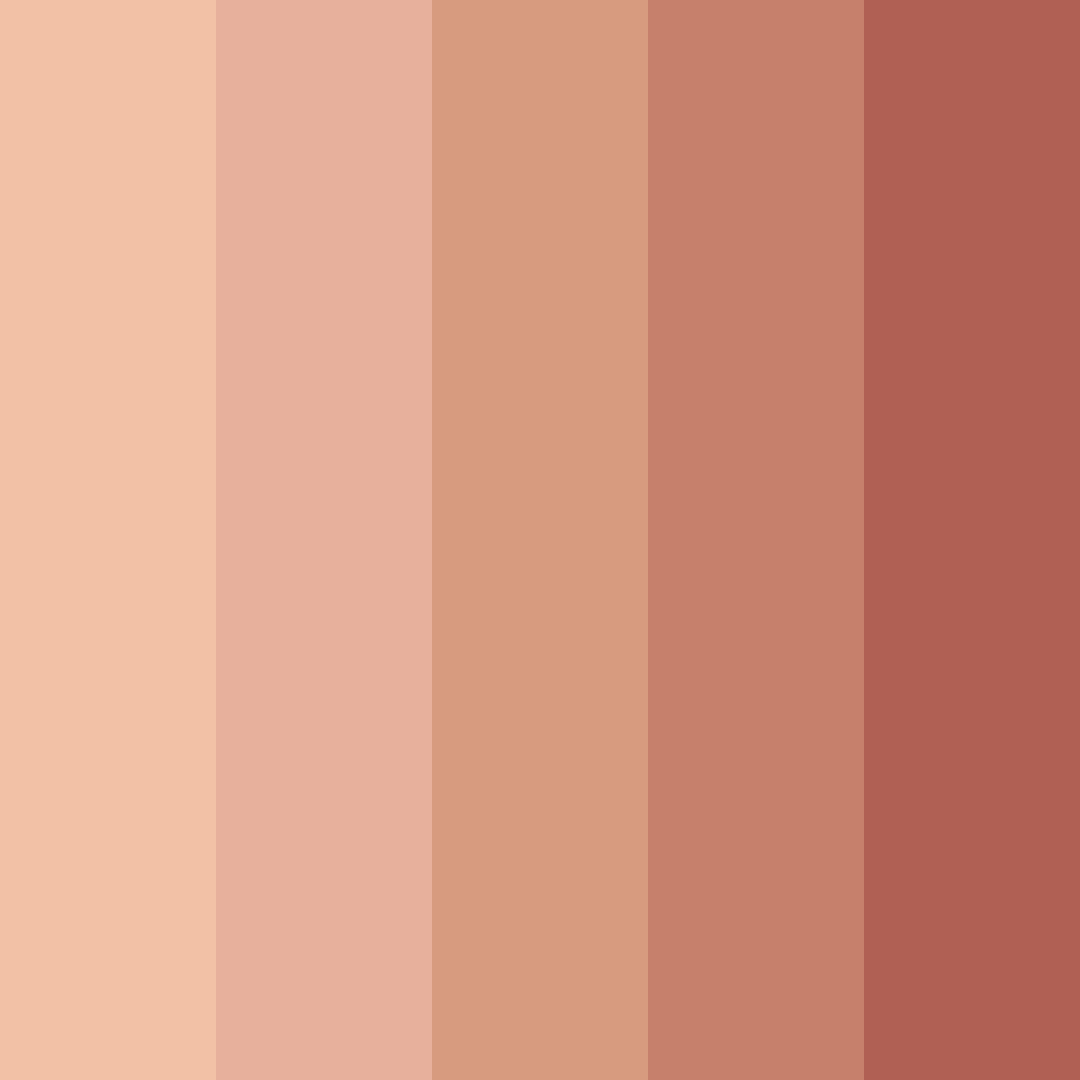 Download skin tones color palette PNG image (square)
