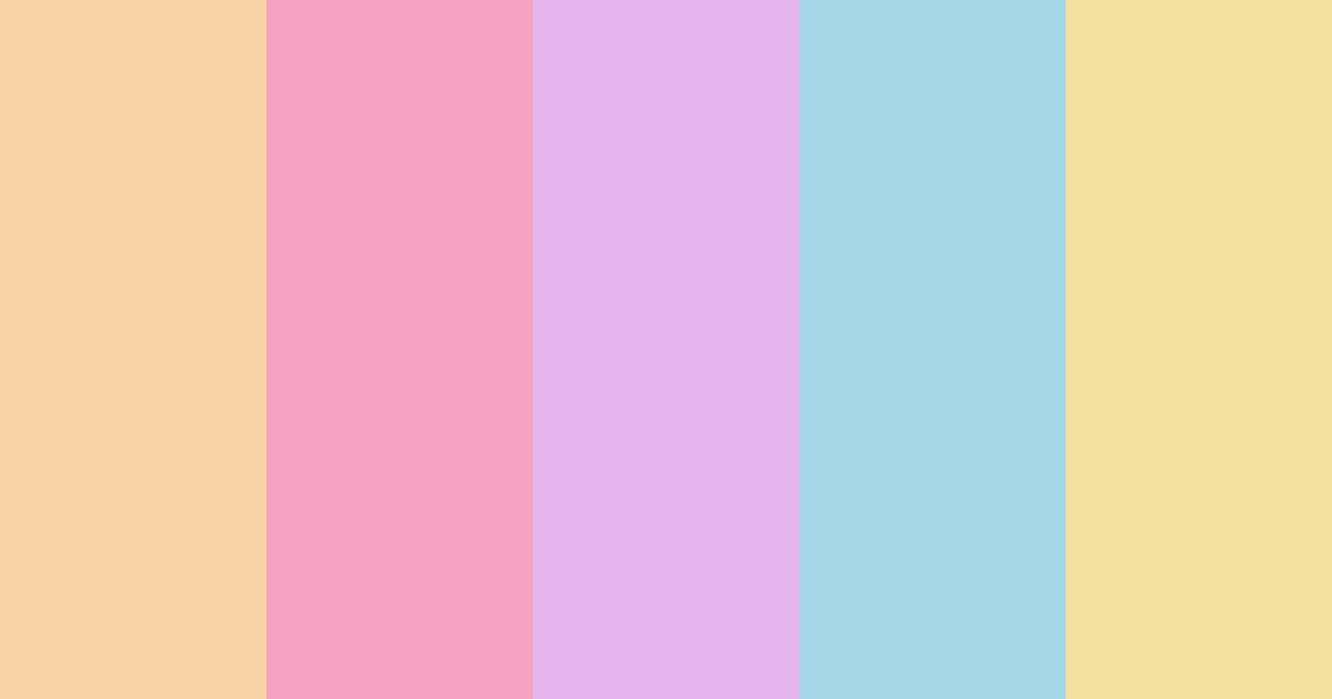 Download fluttershy color palette PNG image (landscape)