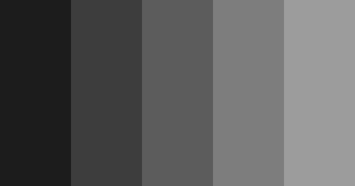 Download shades of gray color palette PNG image (landscape)