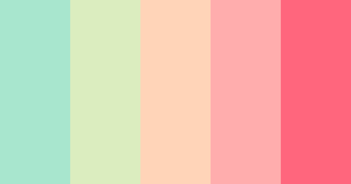 Download botanic minimalism color palette PNG image (landscape)