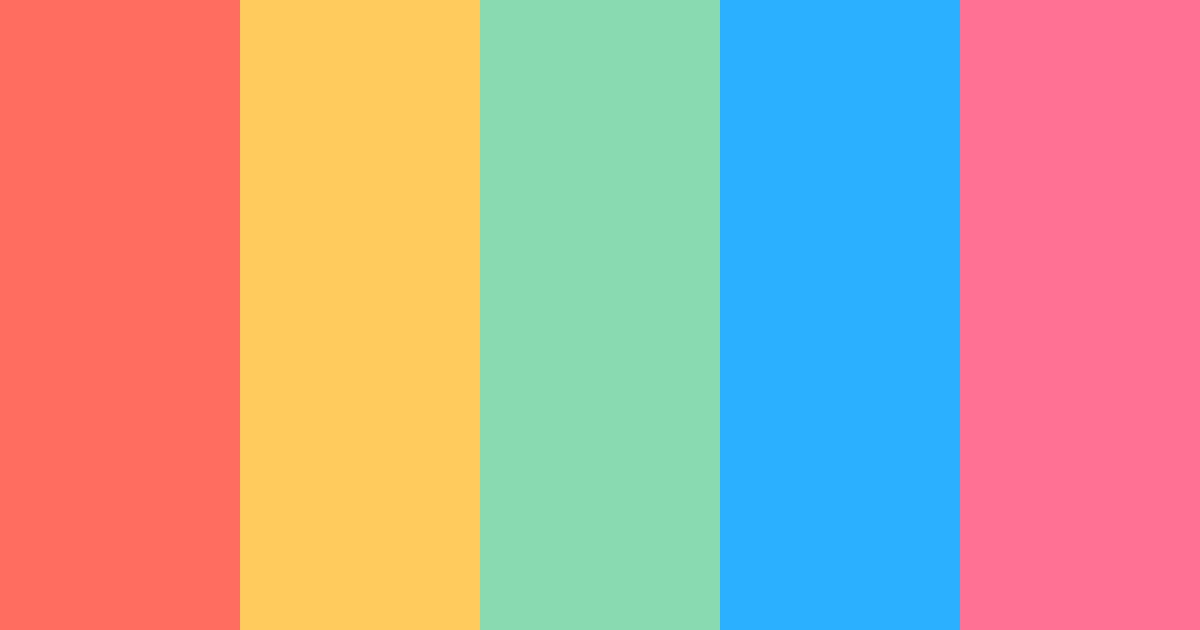 Download 90s vibe color palette PNG image (landscape)