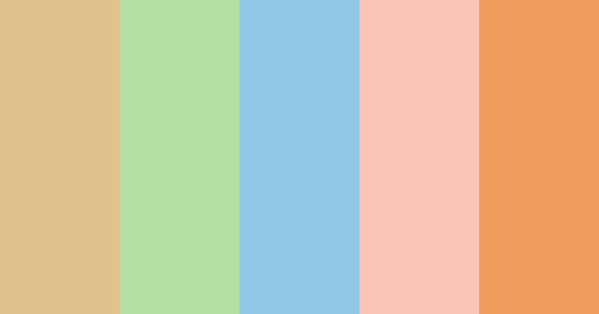 Download gender neutral color palette PNG image (landscape)