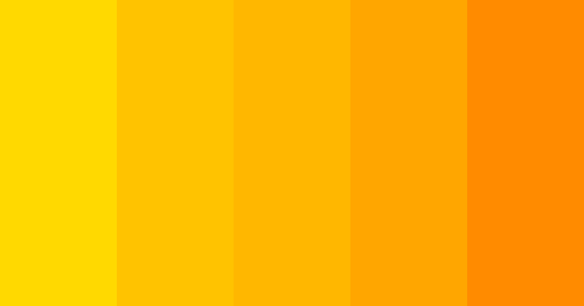 Download golden glow color palette PNG image (landscape)