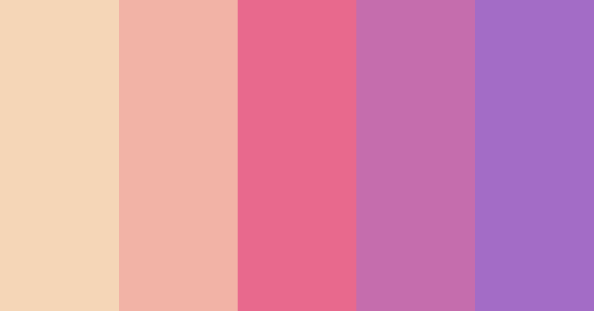 Download soft blossom color palette PNG image (landscape)