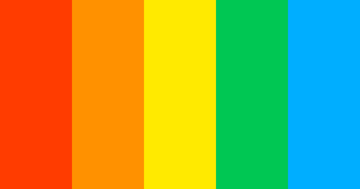 Download buzzfeed color palette PNG image (landscape)