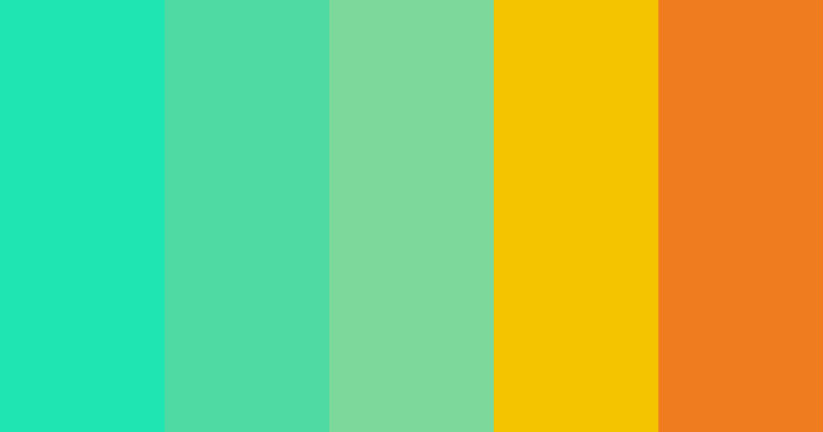 Download hawaii color palette PNG image (landscape)