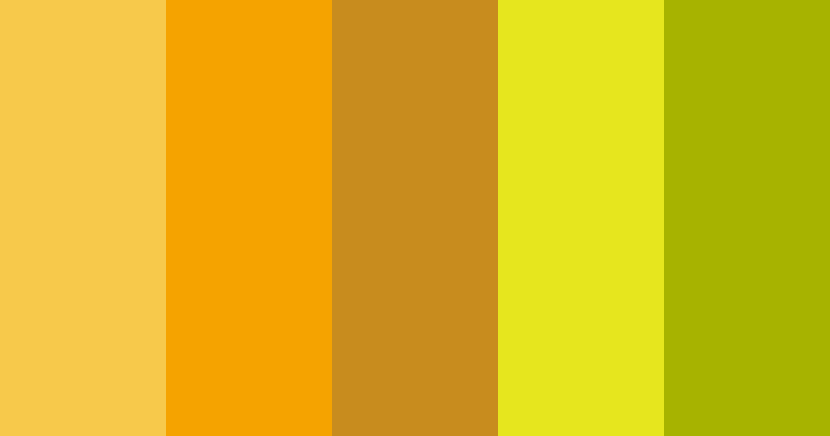 Download sunflower brights color palette PNG image (landscape)