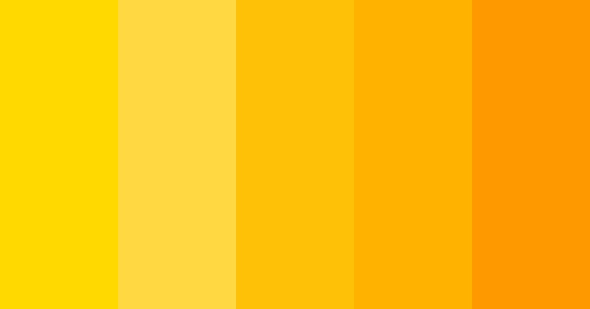 Download sunflower color palette PNG image (landscape)