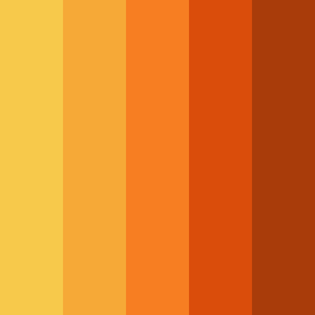 Download sunflower color palette PNG image (square)