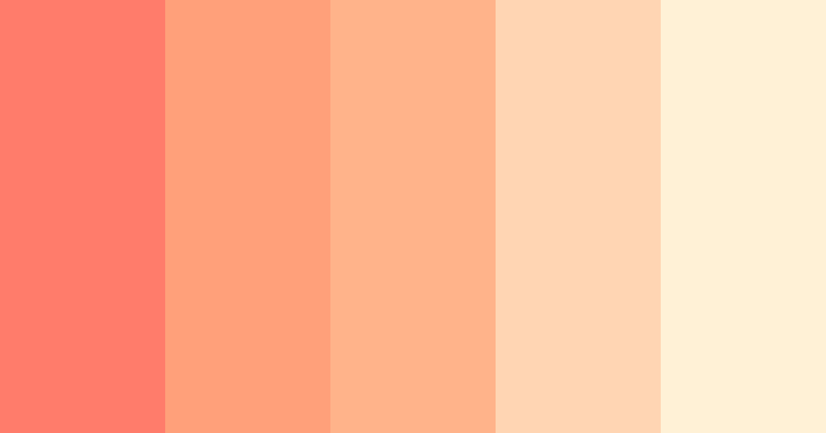 Download bittersweet sunshine color palette PNG image (landscape)